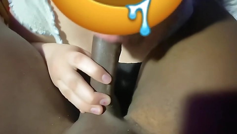 Teen girl getting fucked with a large cock in her tight pussy