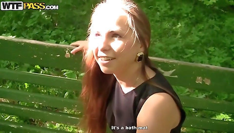 Busty brunette in a sexy dress and a big booty fucks a threesome