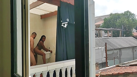 Slutty brunette in a big black cock is a very good slut