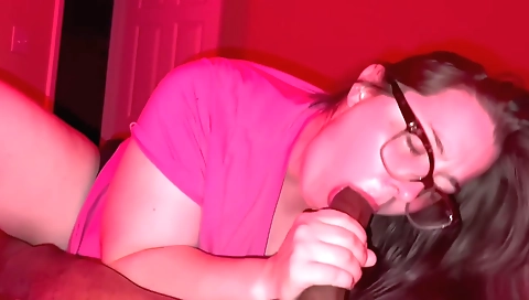 Brunette brunette milf with a perfect mouth is fucked in the mouth