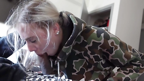 Blonde stepdaughter with a big ass and big tits in porn