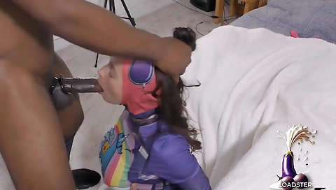 Horny girl gets her slit filled with a big hard dick