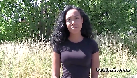 Horny amateur brunette with a tattooed pussy flashes