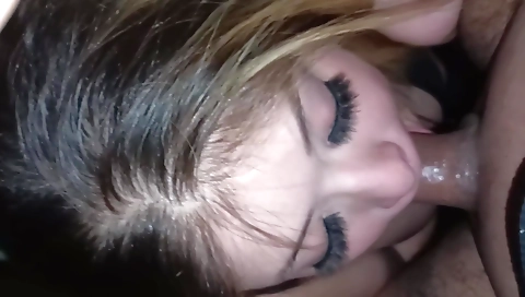 Slender blonde slut with a hairy pussy rides a black dick