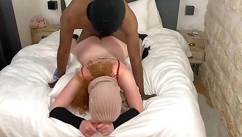 Beautiful blonde gets creampied in front of the webcam