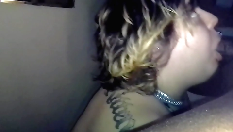 Busty milf gets her throat fucked by a big black dick