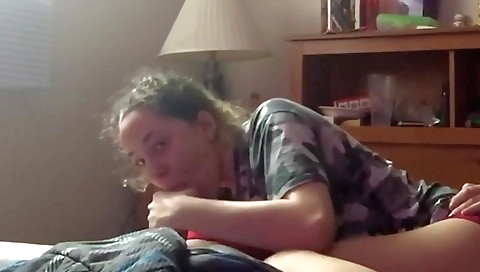 Blonde amateur gets fucked by her stepdaddy in the morning