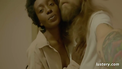 Interracial creampie for a brunette 18+ porn actress