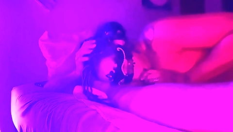 Ebony milf with a big ass gets deepthroated and fucked