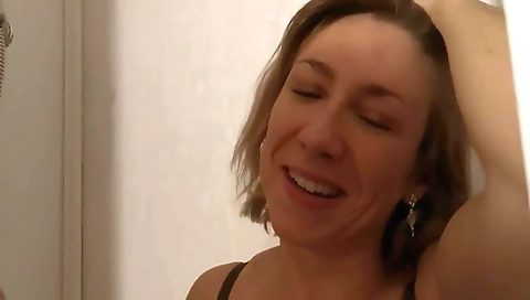 Tattooed milf sharing a big dick with her boyfriend