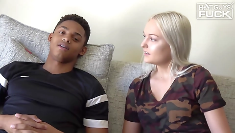 Sexy brunette plays with a cock in an amateur video